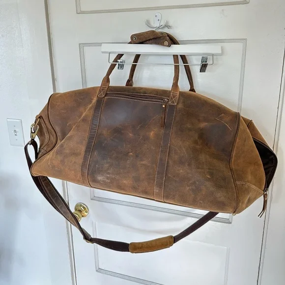 Komalc Buffalo Leather Duffel Bag